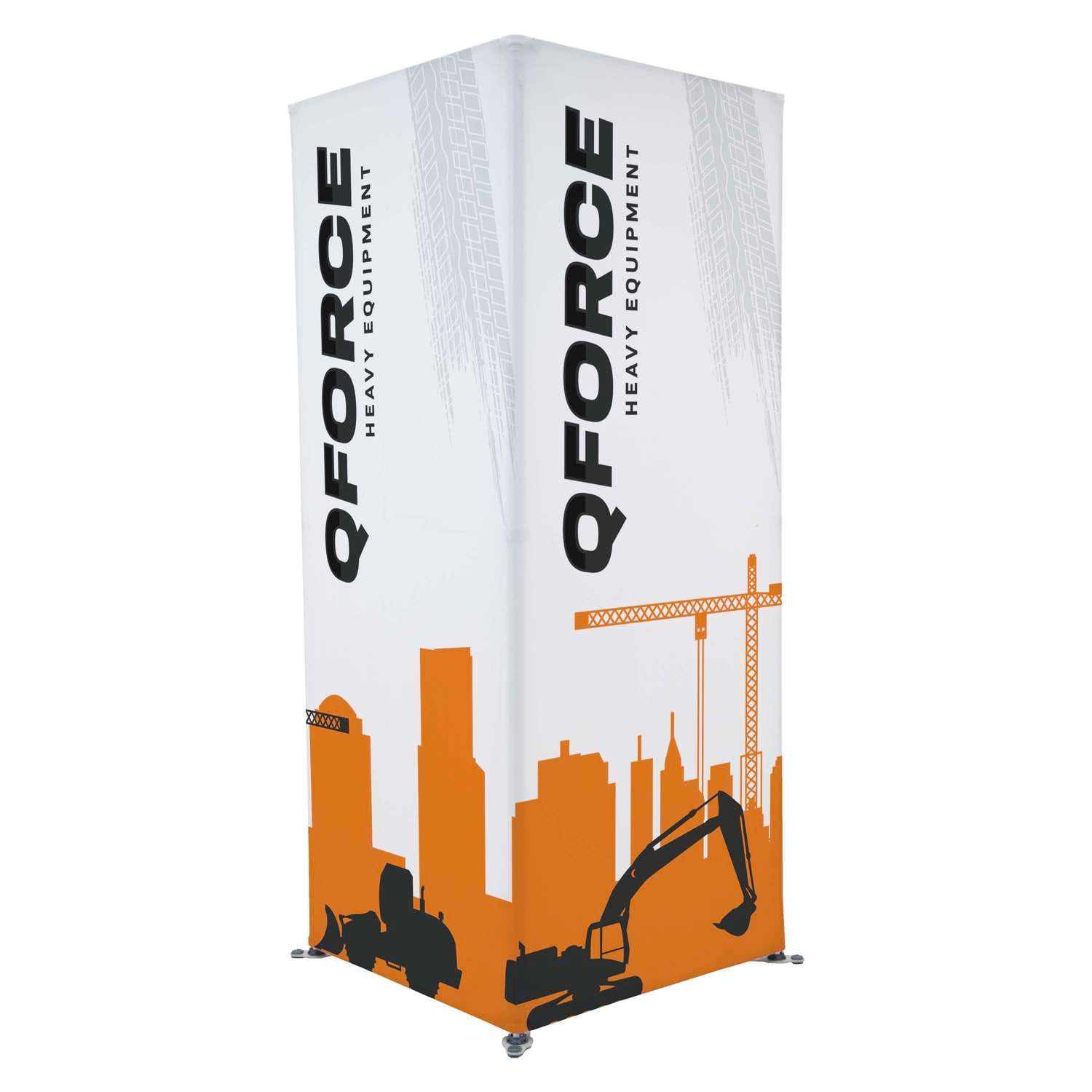 Square printed fabric tower