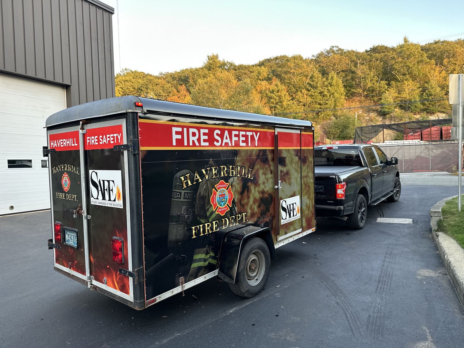 Fire department education trailer wrap in Haverhill